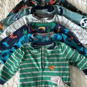 Bundle of 6 carters pajamas